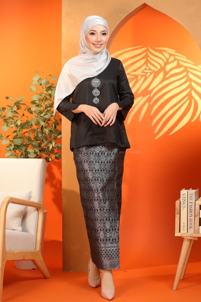 Kurung Kedah Songket Black