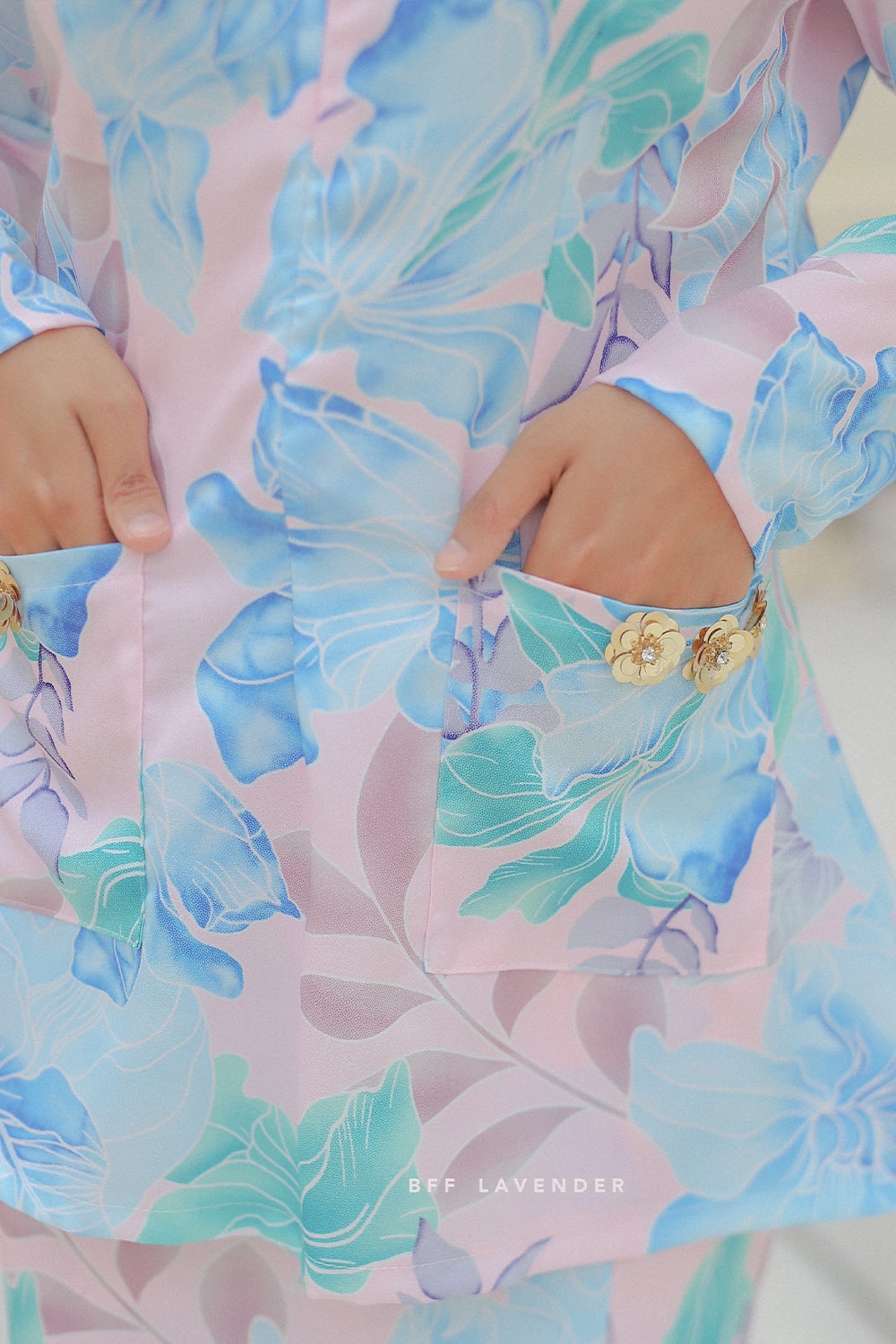  Baju  Kurung  Cinta Pink  Baby  Blue